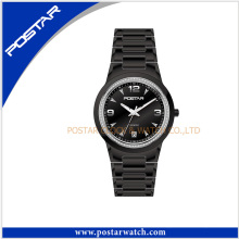 Waterproof Quartz Sport Men Wristwatch Quartz Stainless Steel Black Watch